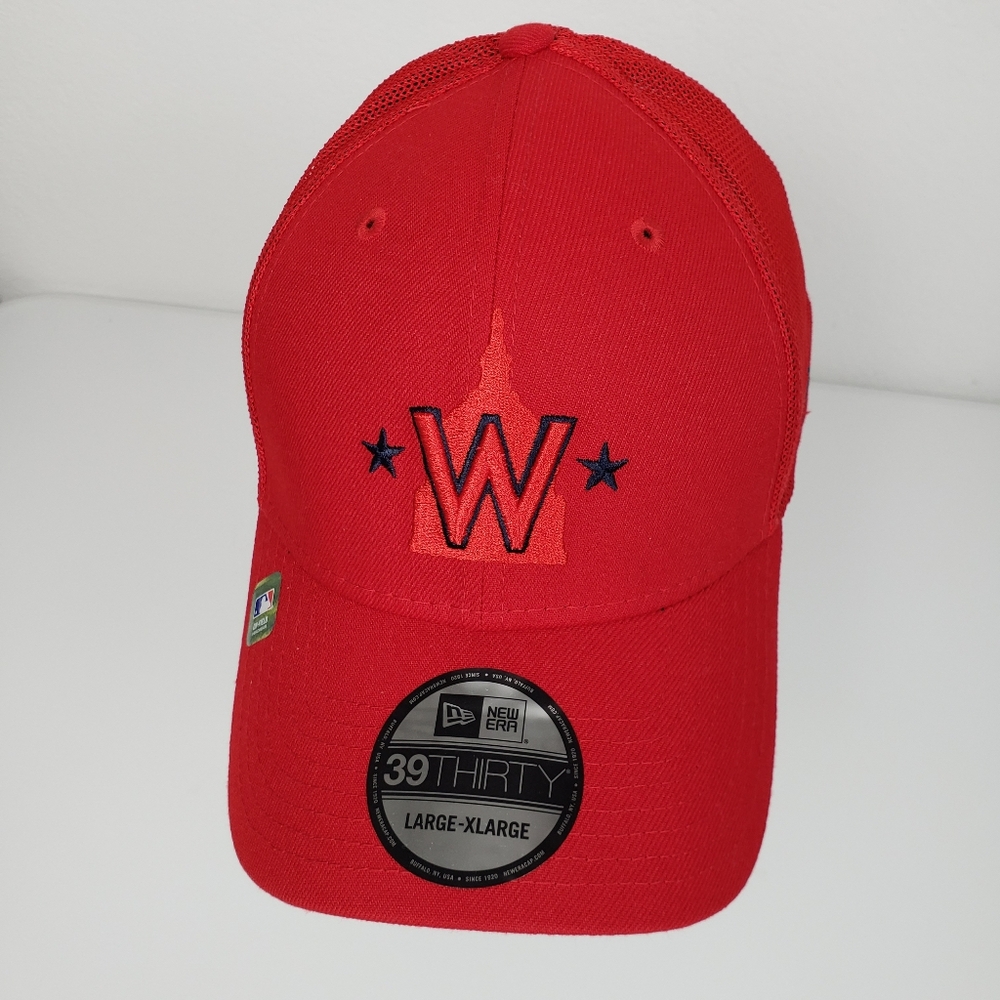 New Era Red Washington Nationals 2023 Batting Practice 39THIRTY Flex Hat L / XL